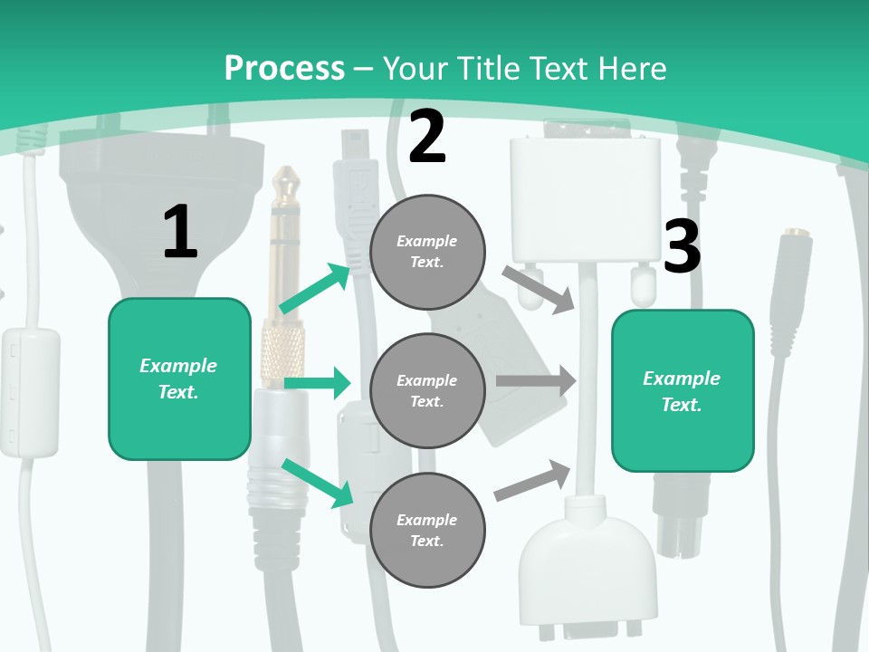 Adapter White Black PowerPoint Template