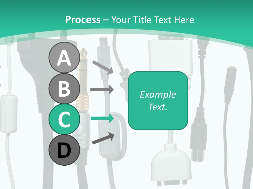Adapter White Black PowerPoint Template