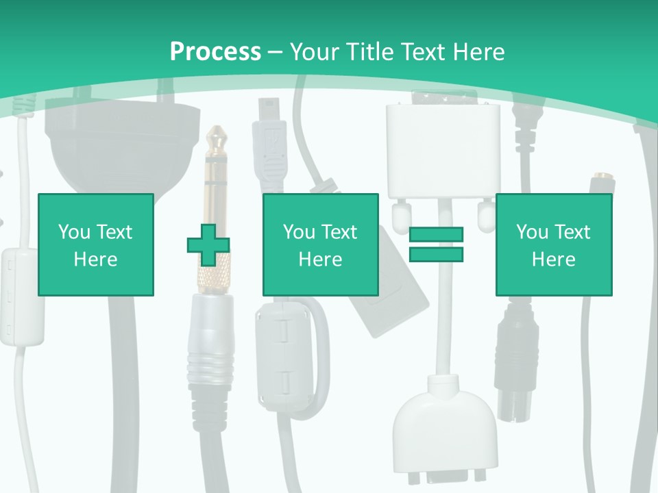 Adapter White Black PowerPoint Template