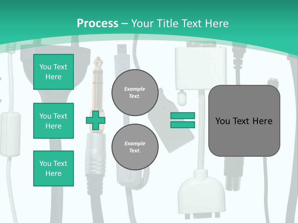 Adapter White Black PowerPoint Template