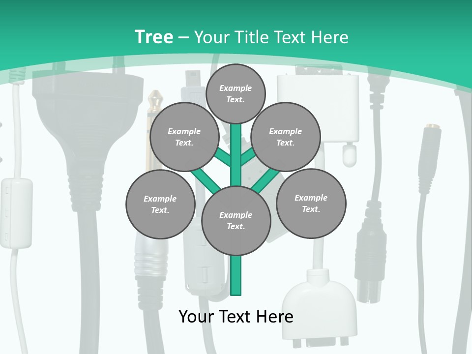 Adapter White Black PowerPoint Template