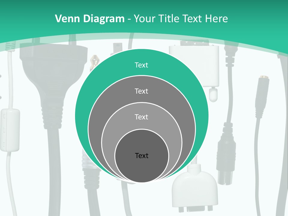 Adapter White Black PowerPoint Template
