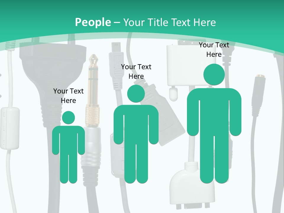 Adapter White Black PowerPoint Template