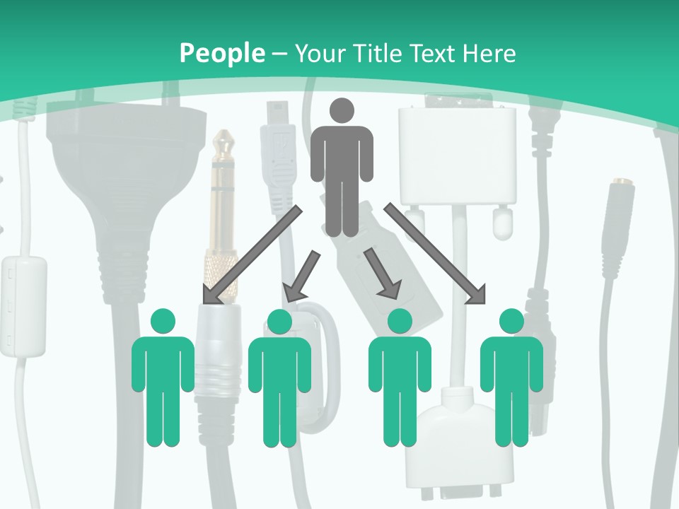 Adapter White Black PowerPoint Template