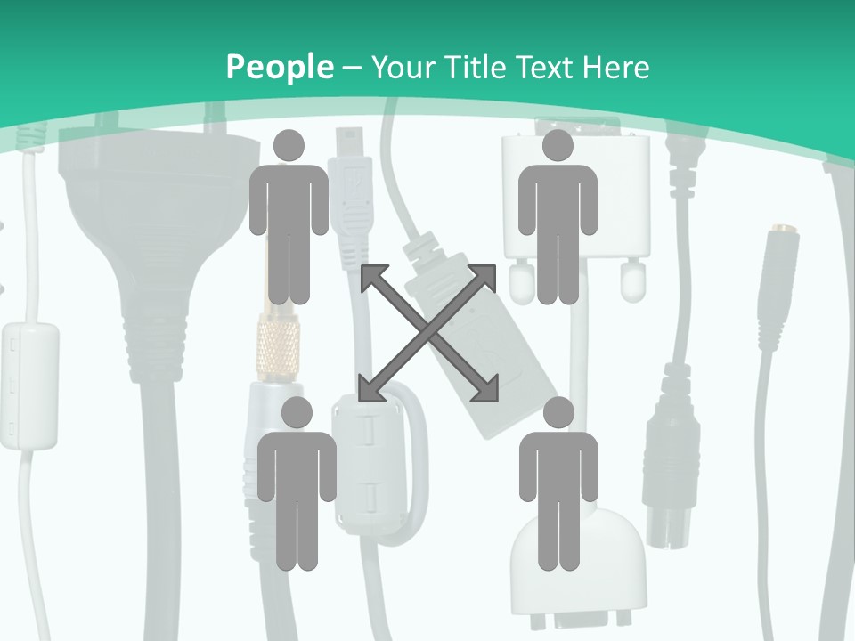 Adapter White Black PowerPoint Template