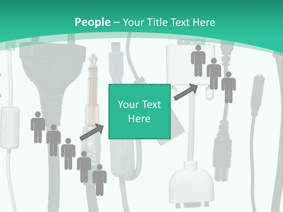 Adapter White Black PowerPoint Template