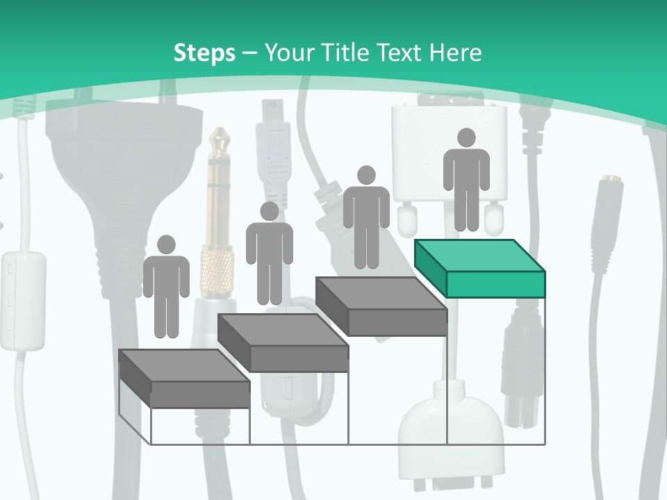 Adapter White Black PowerPoint Template