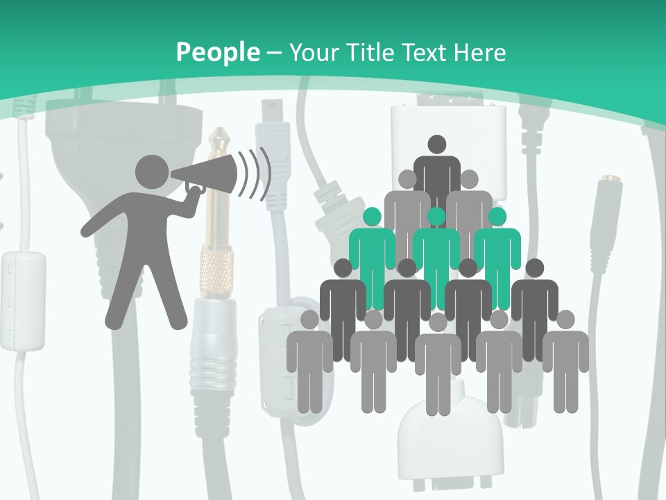 Adapter White Black PowerPoint Template