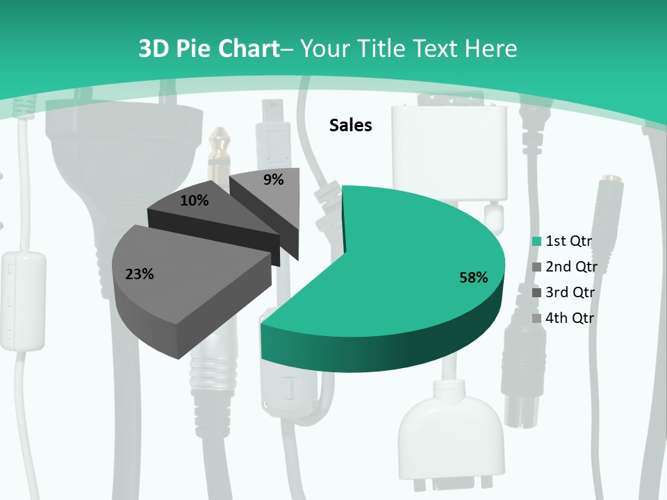 Adapter White Black PowerPoint Template