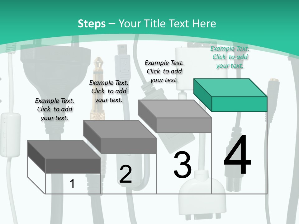 Adapter White Black PowerPoint Template