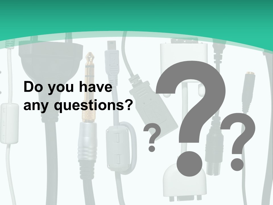 Adapter White Black PowerPoint Template