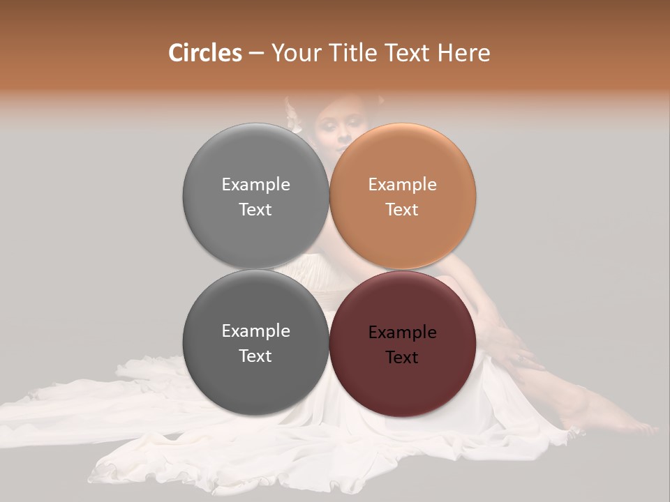 Bride Elegance Caucasian PowerPoint Template