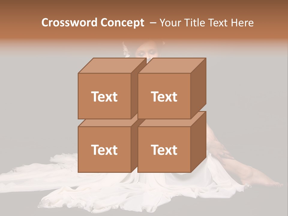 Bride Elegance Caucasian PowerPoint Template