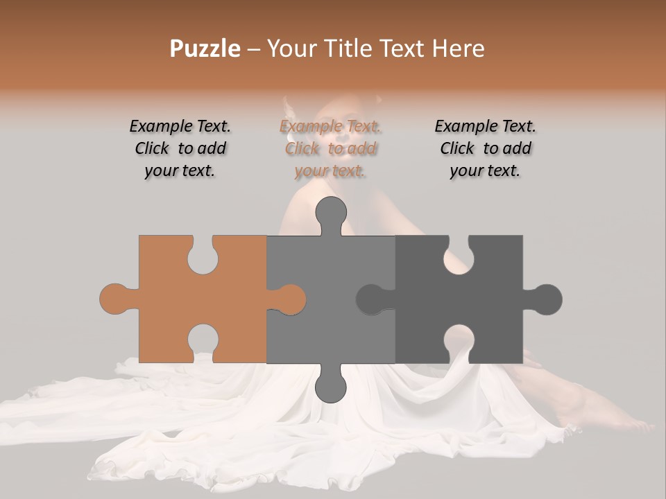 Bride Elegance Caucasian PowerPoint Template