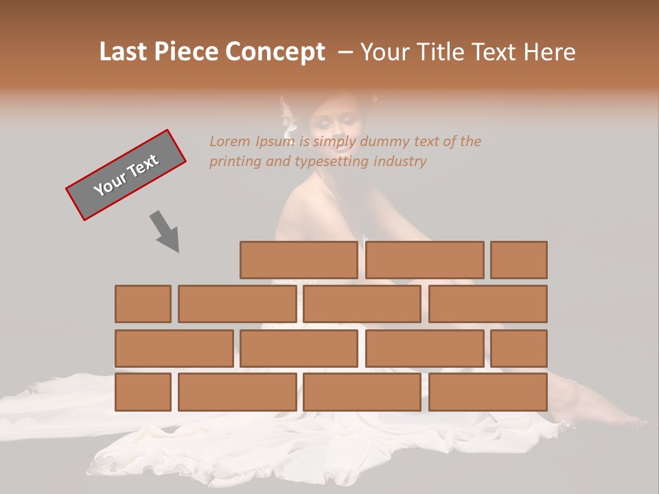 Bride Elegance Caucasian PowerPoint Template