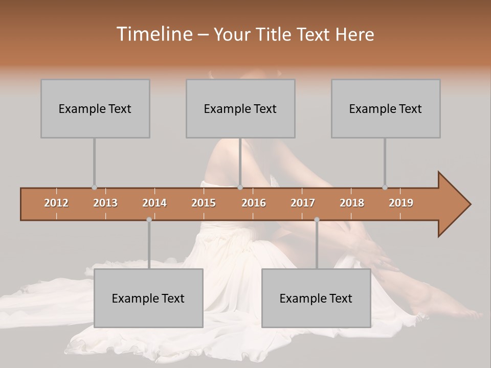 Bride Elegance Caucasian PowerPoint Template