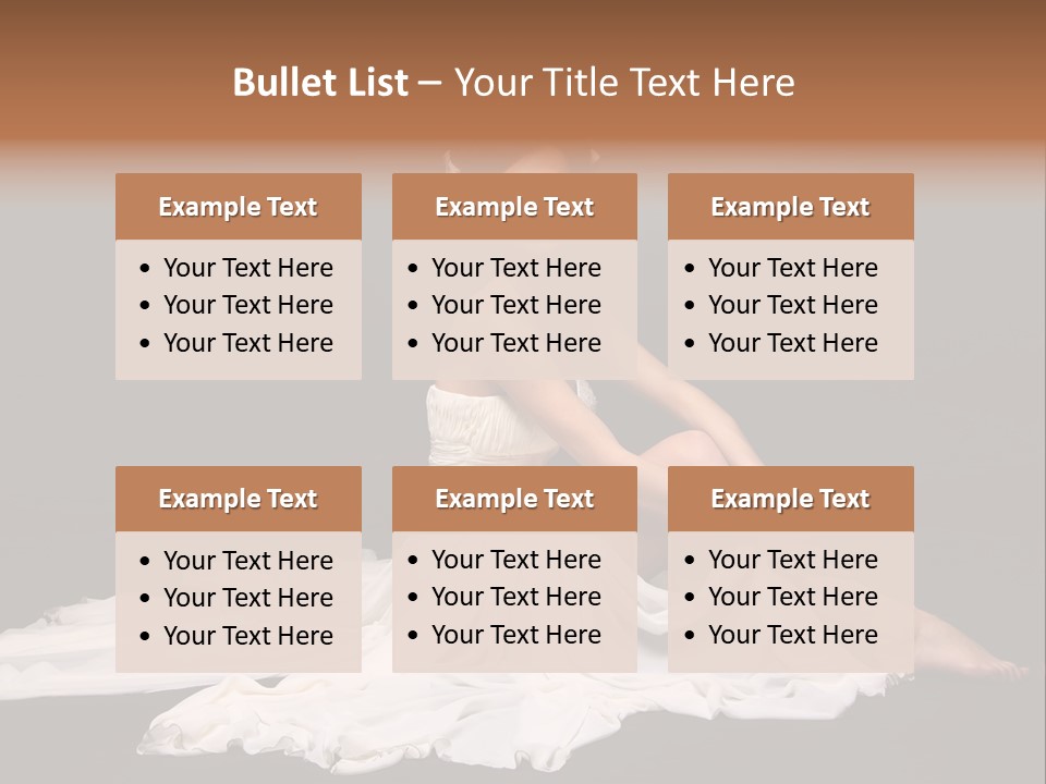 Bride Elegance Caucasian PowerPoint Template