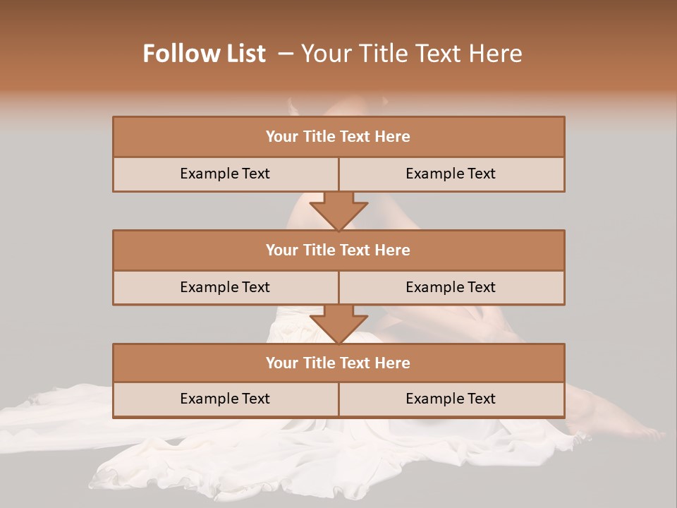 Bride Elegance Caucasian PowerPoint Template