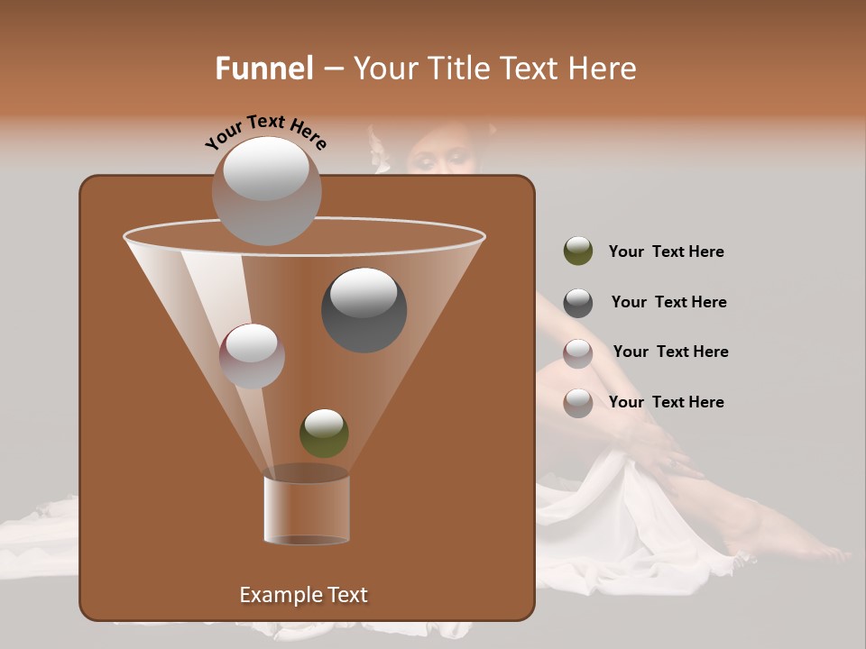 Bride Elegance Caucasian PowerPoint Template