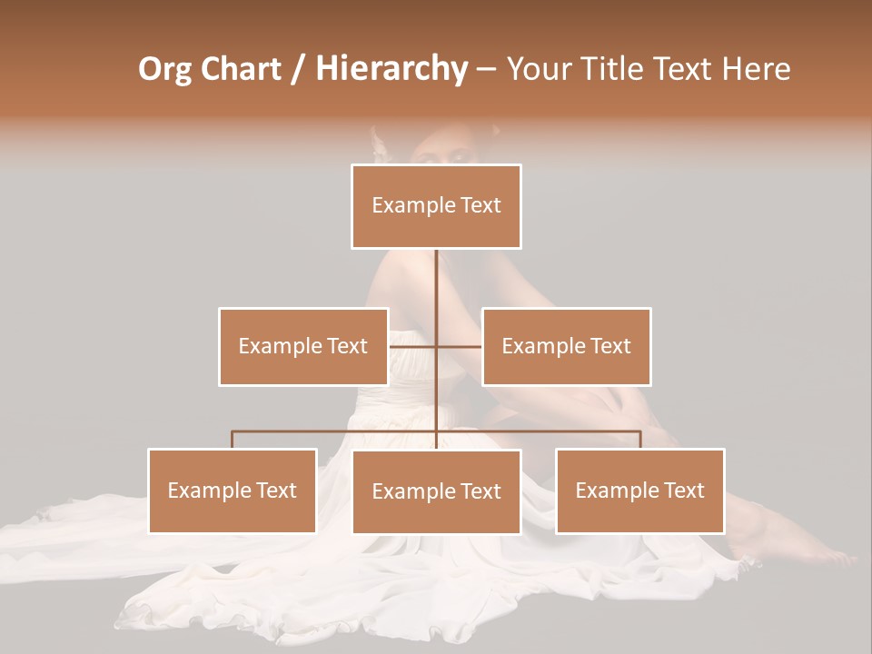 Bride Elegance Caucasian PowerPoint Template