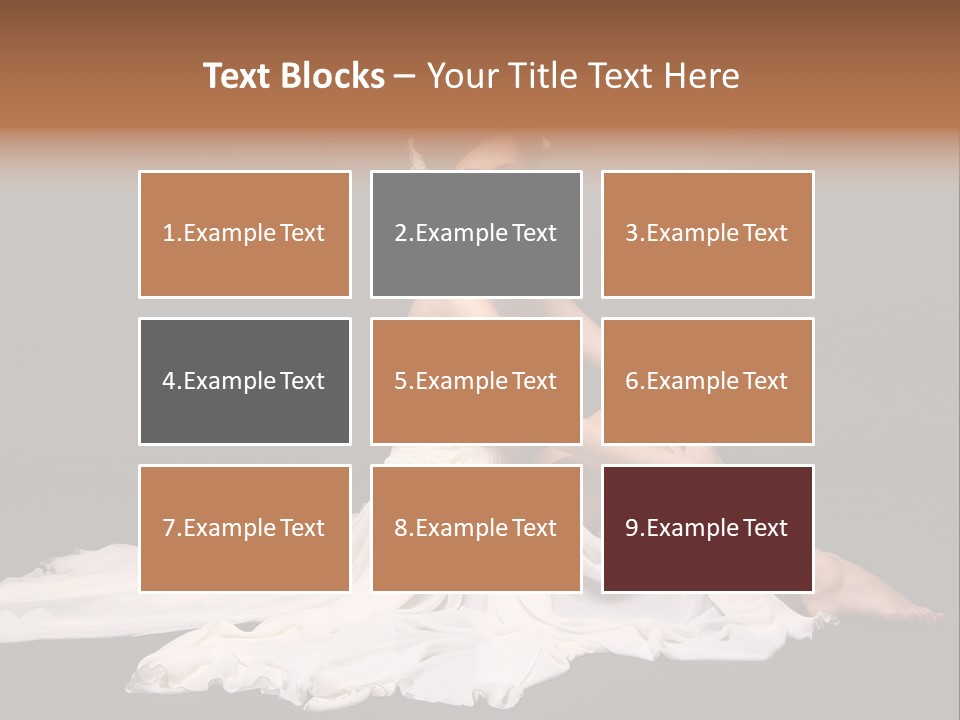 Bride Elegance Caucasian PowerPoint Template