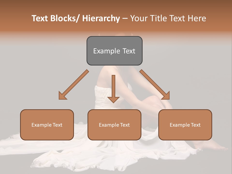 Bride Elegance Caucasian PowerPoint Template