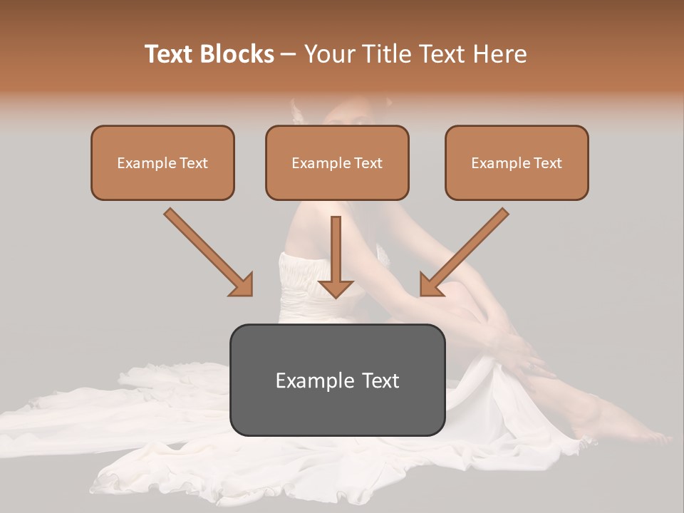 Bride Elegance Caucasian PowerPoint Template