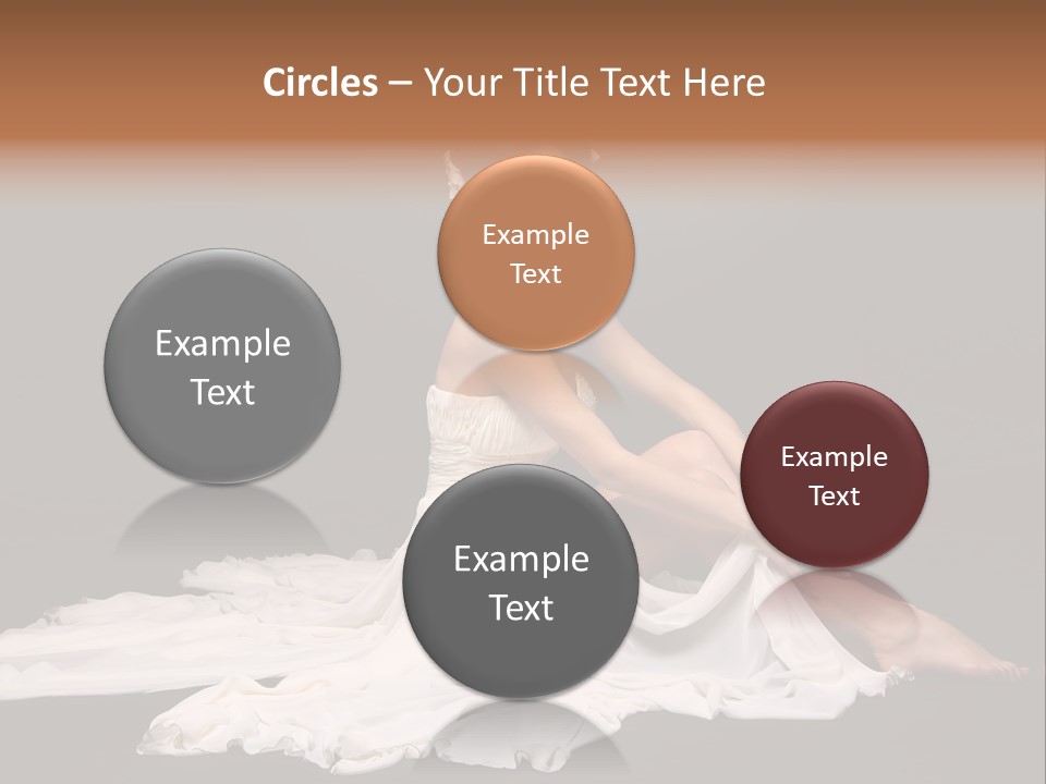 Bride Elegance Caucasian PowerPoint Template