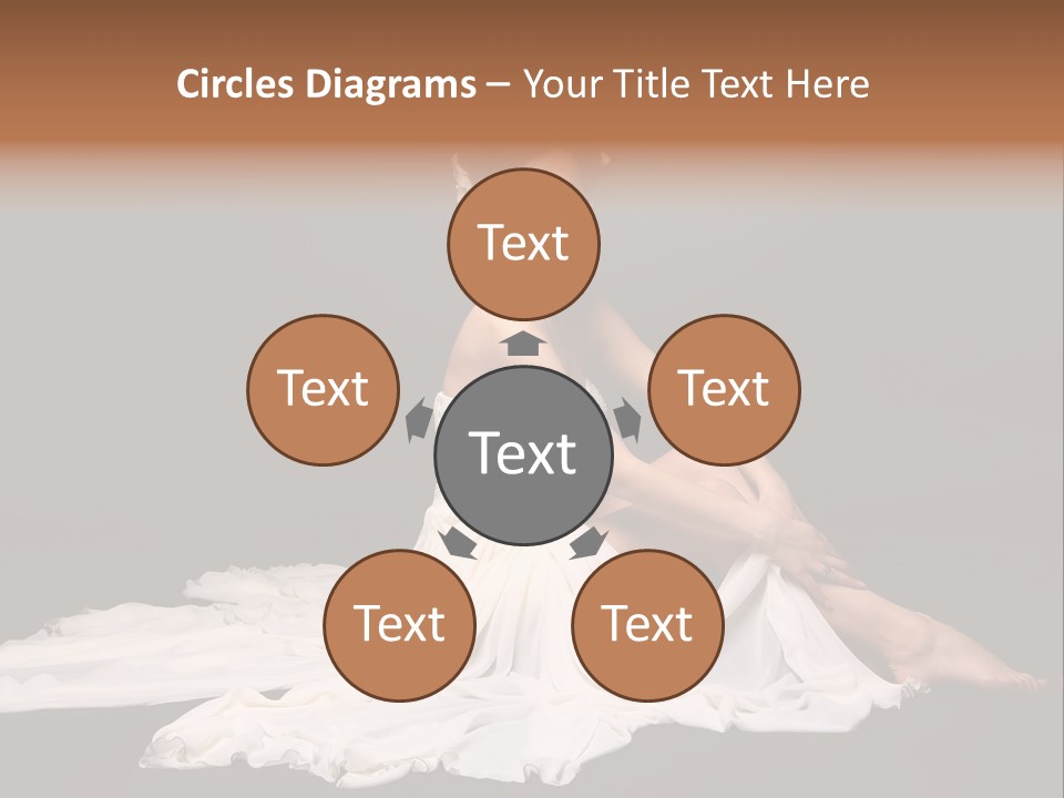 Bride Elegance Caucasian PowerPoint Template