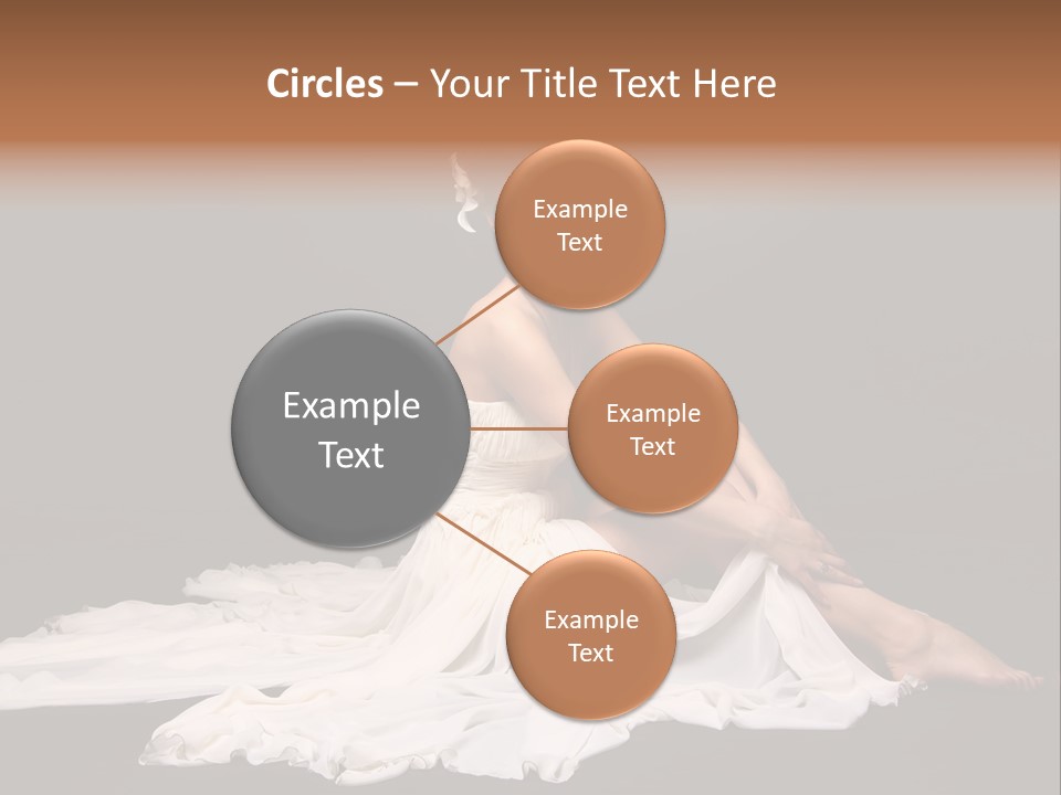 Bride Elegance Caucasian PowerPoint Template