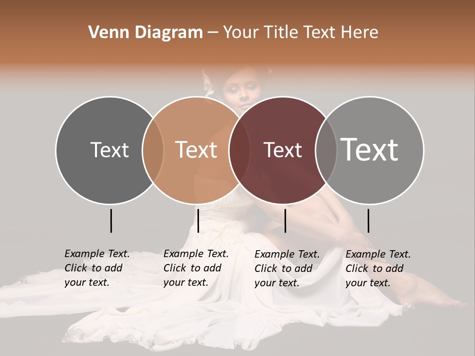 Bride Elegance Caucasian PowerPoint Template