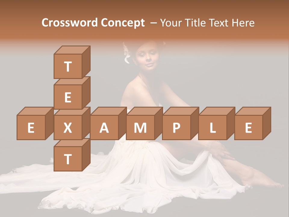 Bride Elegance Caucasian PowerPoint Template