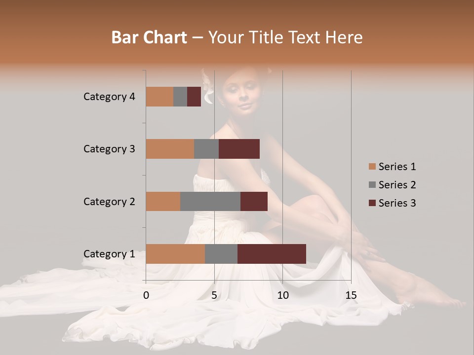 Bride Elegance Caucasian PowerPoint Template