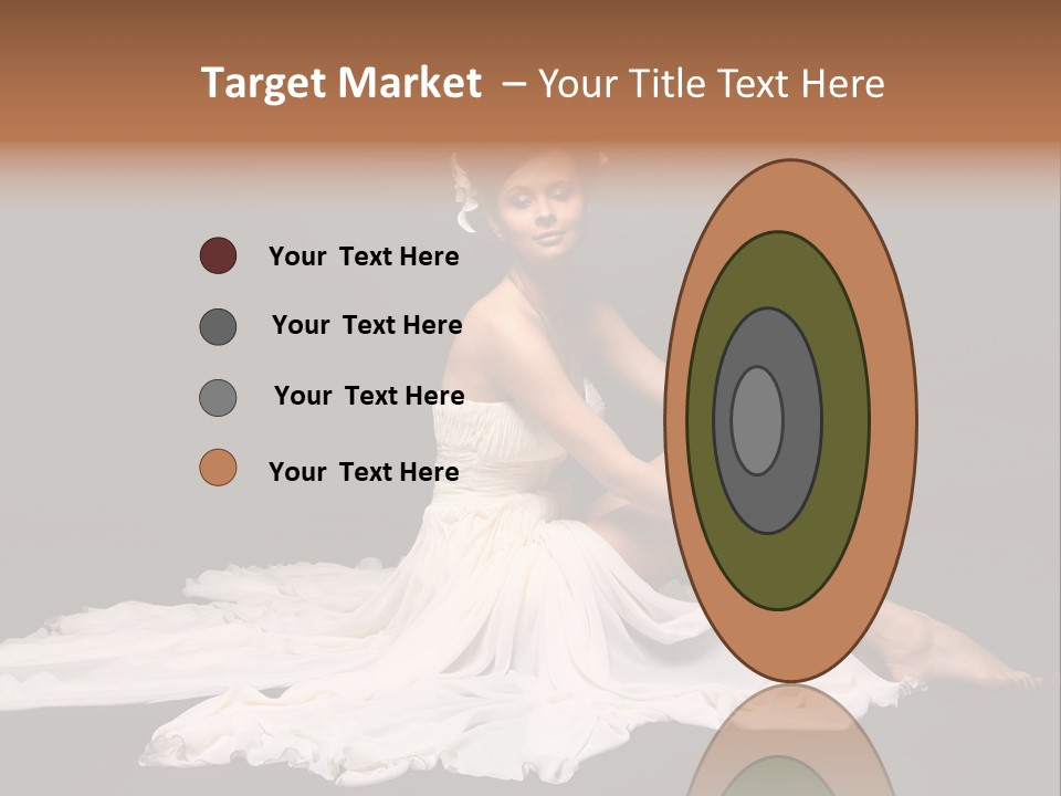 Bride Elegance Caucasian PowerPoint Template