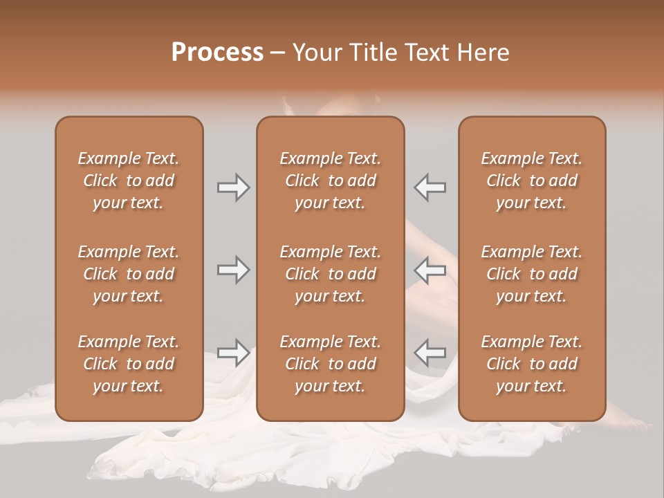 Bride Elegance Caucasian PowerPoint Template