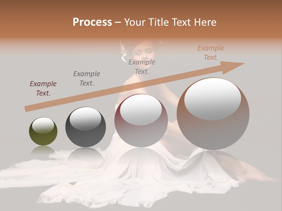 Bride Elegance Caucasian PowerPoint Template