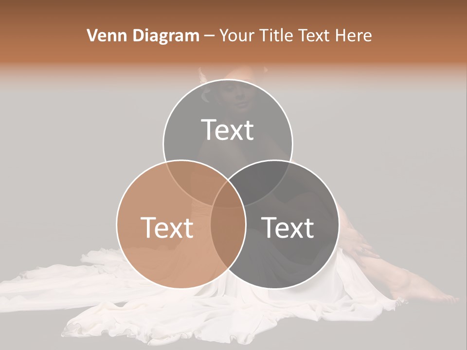 Bride Elegance Caucasian PowerPoint Template