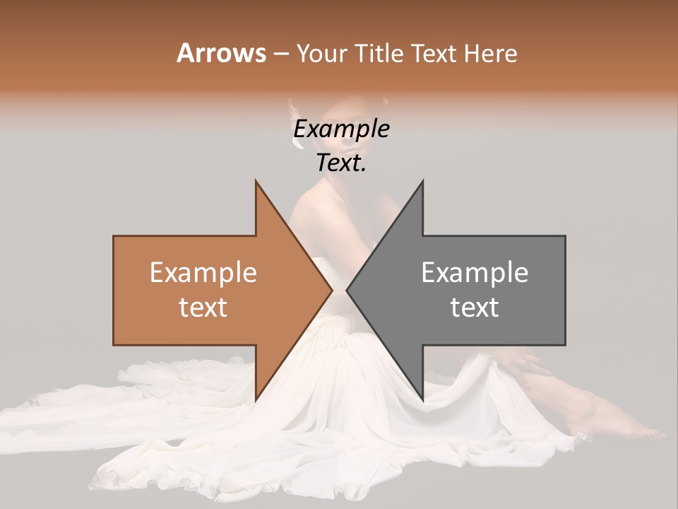 Bride Elegance Caucasian PowerPoint Template