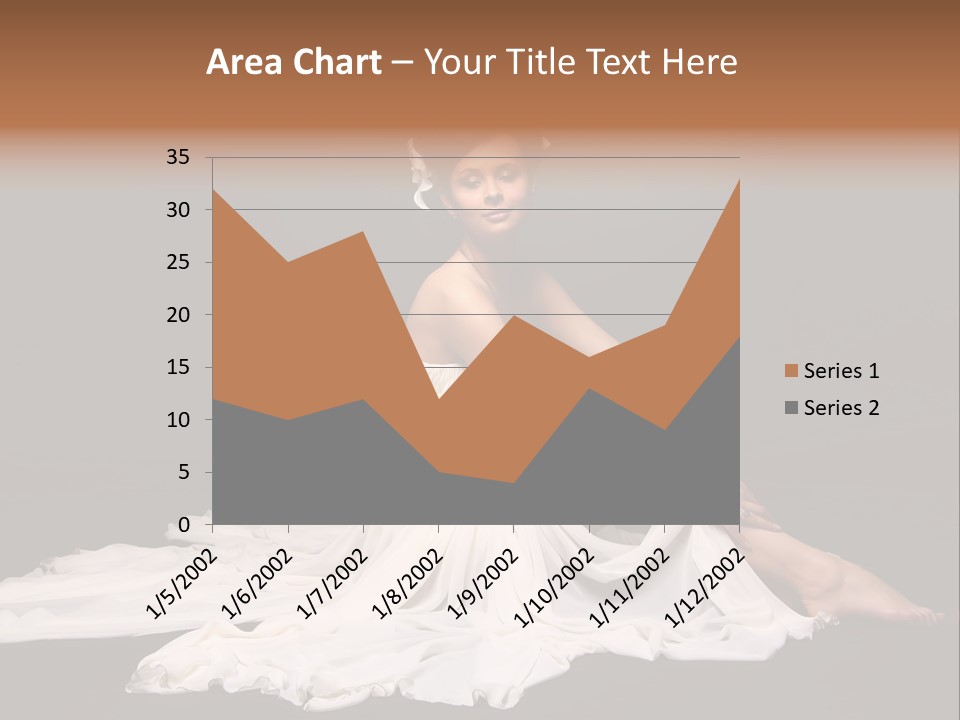 Bride Elegance Caucasian PowerPoint Template