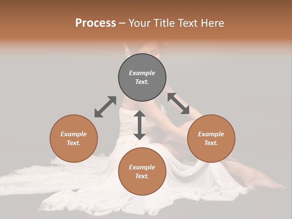 Bride Elegance Caucasian PowerPoint Template