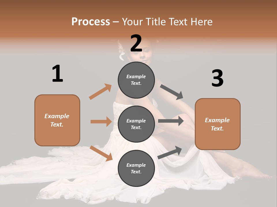 Bride Elegance Caucasian PowerPoint Template