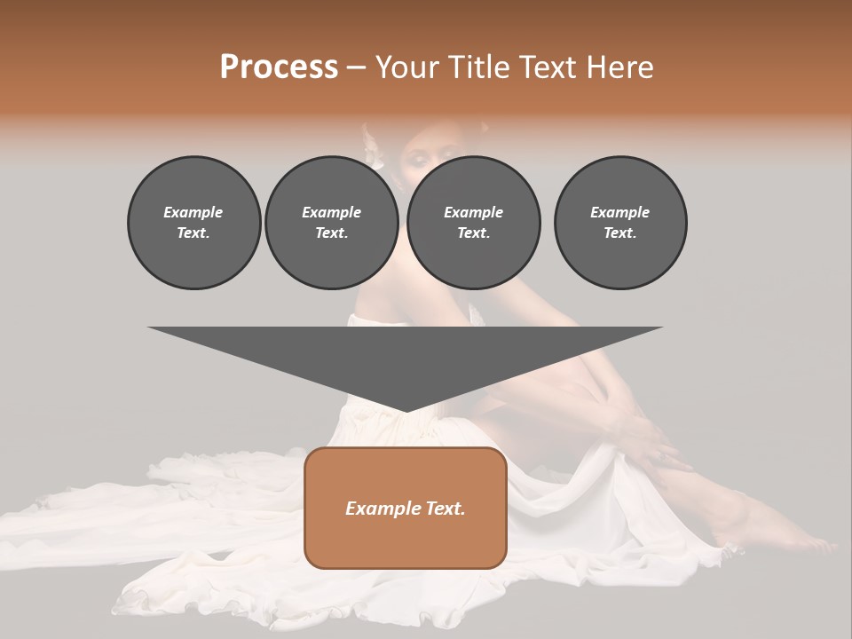 Bride Elegance Caucasian PowerPoint Template