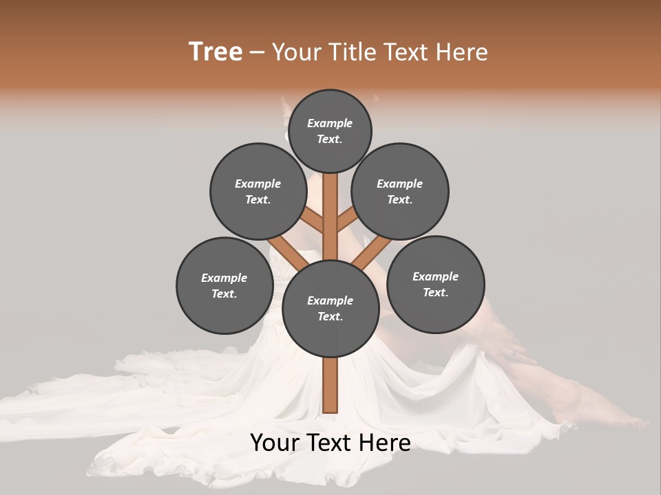 Bride Elegance Caucasian PowerPoint Template