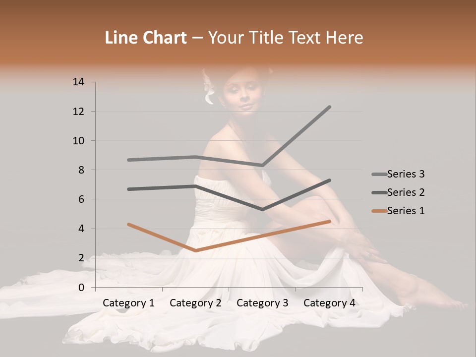 Bride Elegance Caucasian PowerPoint Template