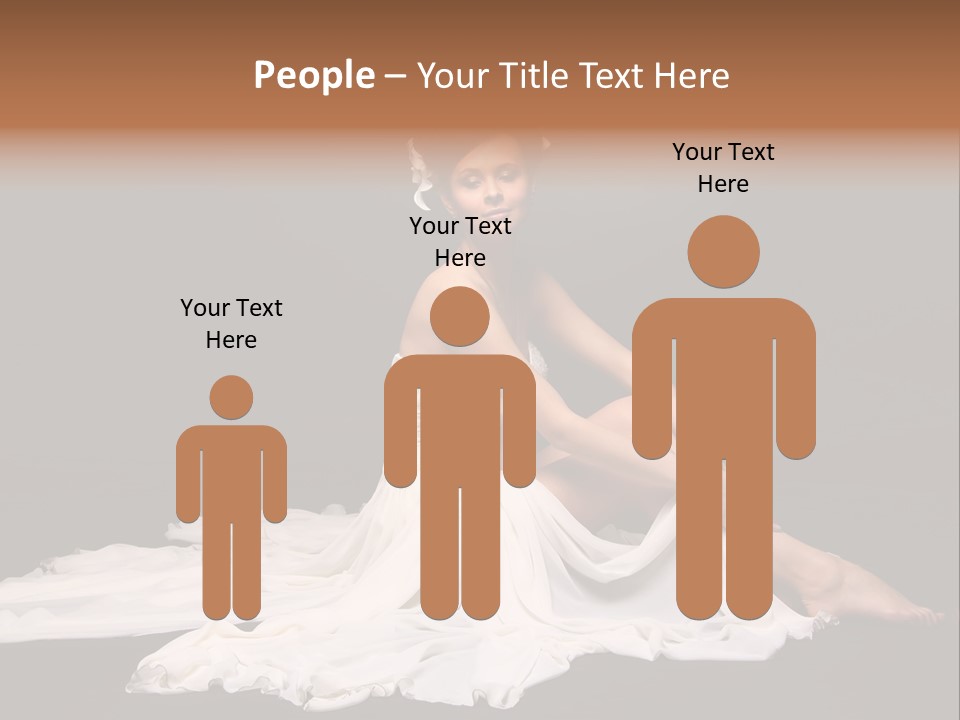 Bride Elegance Caucasian PowerPoint Template