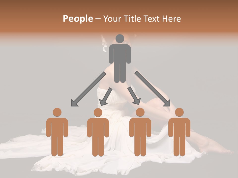 Bride Elegance Caucasian PowerPoint Template