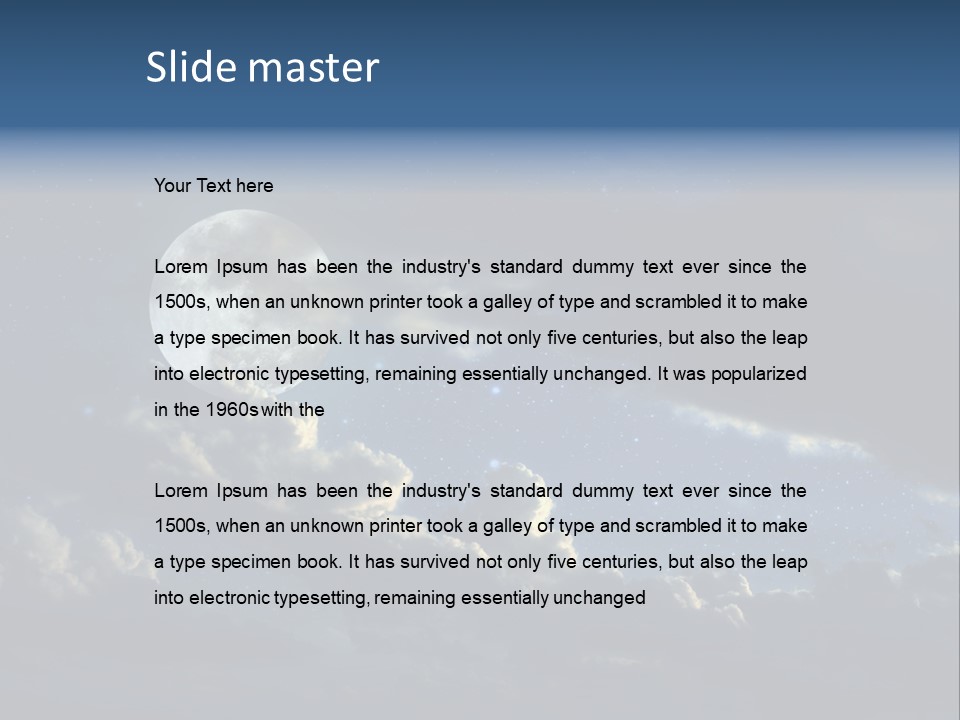 Astrology Digital Landscape PowerPoint Template