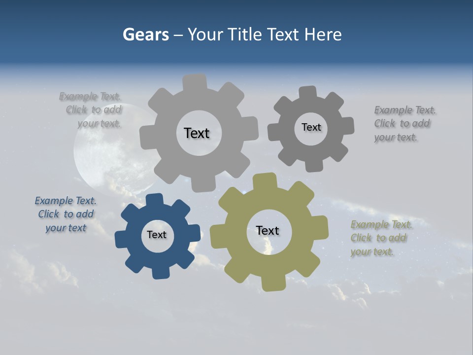 Astrology Digital Landscape PowerPoint Template