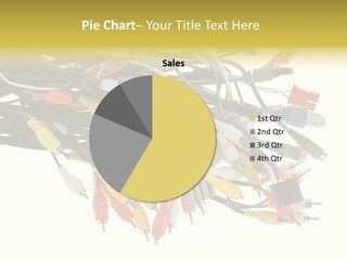 Cord Network Red PowerPoint Template