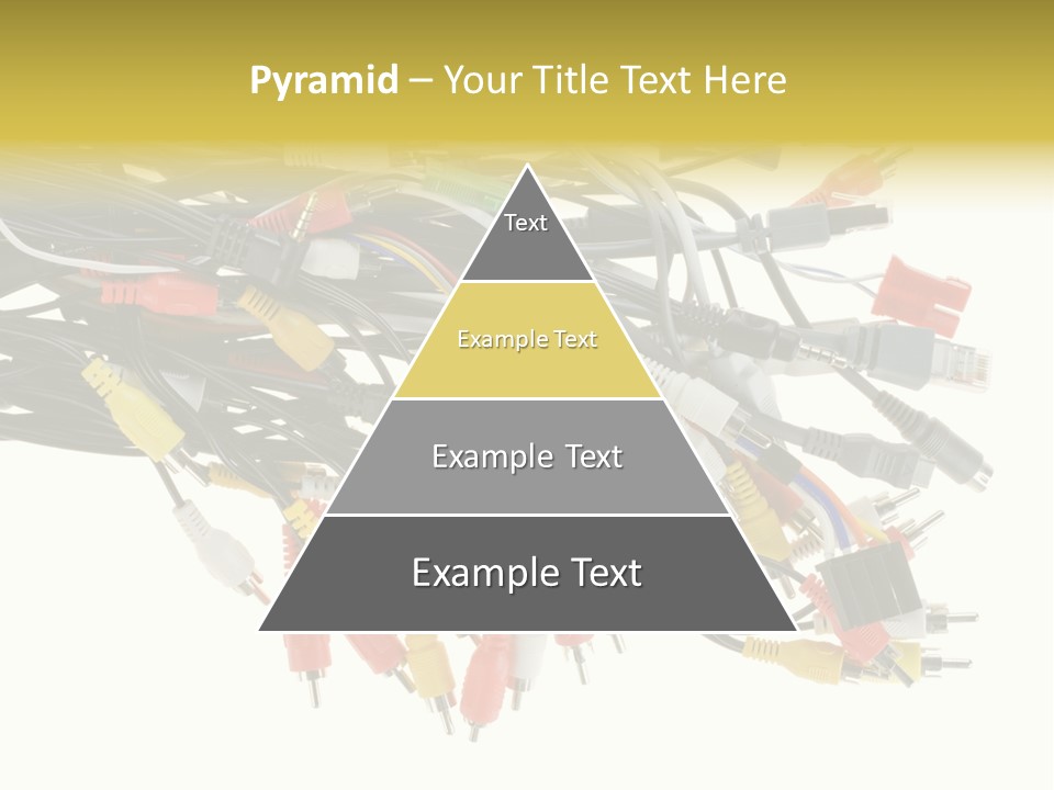 Cord Network Red PowerPoint Template